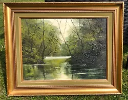 Buy Stunning Framed Oil Painting Of A Forest Scene Signed Bottom Right Must View. • 15£