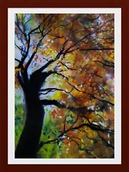 Buy Tree, Early Autumn  -  Original Painting • 50£
