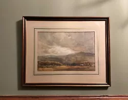 Buy Antique Watercolour Painting Scottish Highland Landscape Signed And Framed. • 50£