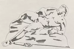 Buy Chained Prometheus, Ink Drawing, Male Nude, Gay Int, Homoerotic Painting • 28.94£