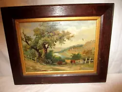 Buy Near Bath Impressionist Oil On Canvas 1920s Oak Frame, Small But Nice • 59£
