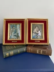 Buy Vintage French HELCA Enamel On Copper Of A Renoir And Vigee Lebrun Framed Pair • 65£