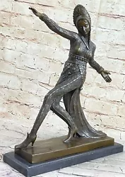 Buy Claude Mirval Genuine Bronze Sculpture Erotic Dancer Hot Cast Figurine Decor • 302.02£