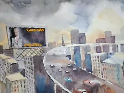 Buy City Flyover Original Water Colour Painting - By Daniel Nichols • 25£