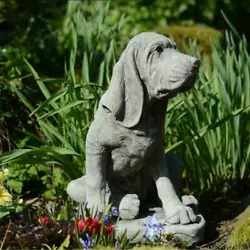 Buy Stone Cast Bloodhound Garden Ornament • 58.99£