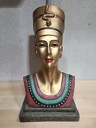 Buy Queen Nefertiti Bust Sculpture Statue ~16  Tall Large Head Ancient Egyptian VTG • 42.30£