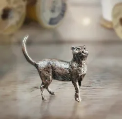 Buy Butler & Peach Miniature Bronze Cat Standing Ornament New 2026 Gift • 29.90£