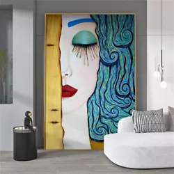 Buy Hh080 Large Pure Hand-painted Oil Painting Abstract People Woman Canvas Only • 24.02£