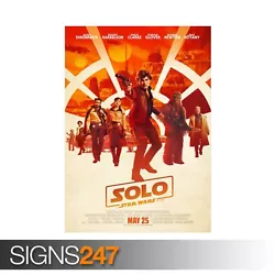 Buy SOLO A STAR WARS STORY (ZZ010)  MOVIE POSTER - Poster Print Art A0 A1 A2 A3 • 0.99£