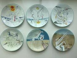 Buy Salvador Dali   6  Porcelain Plates ''Le Conquete Du Cosmos  ''  Edition Limoges • 1,960.86£