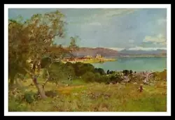 Buy 90+y Old Famous Painting Art Print By WATERLOW - LA COTE D'AZUR French Riviera • 1.25£