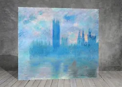 Buy Claude Monet Houses Of Parliament  London CANVAS PAINTING ART PRINT WALL 1652 • 41.57£