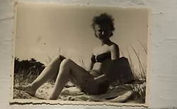 Buy Photo Old Portrait Young Woman Youthful Bikini Beach Sea Fashion Art Picture Swimming • 2.57£