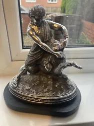 Buy Mythological Hero Hercules With Nemean Lion Cast Figure/statue. Unique And Rare • 80£