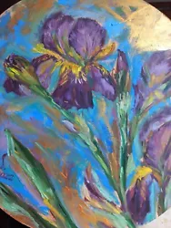 Buy Original Oil Painting, Still Life,   Purple Daffodils ,  Flowers 11.81 In • 55.57£