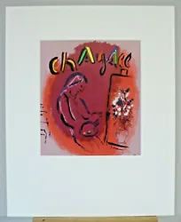 Buy Original MARC CHAGALL Lithograph 391: Before The Painting (With Expertise) • 144.80£