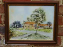 Buy Vintage 1990s Framed Watercolour Painting Of A Rural Scene -signed • 15£