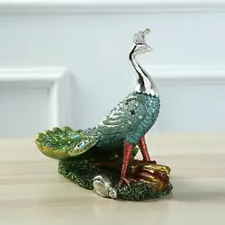 Buy Peacock Ornament, Gift Resin Statuette, Crafts ,Animal Model • 19.37£