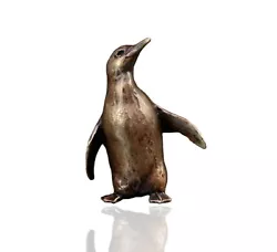 Buy Bird Bronze Miniature Sculpture - Penguin - Butler & Peach 2058. • 35£