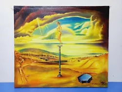 Buy Salvador Dali (Handmade)  Painting On Canvas Signed & Stamped  Unframed 52x60 Cm • 630£