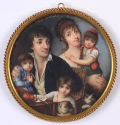 Buy Gaspare Betoldi (1778-1824)  La Famiglia Di Vincenzo Del Negro , Miniature, 1801 • 4,507.03£