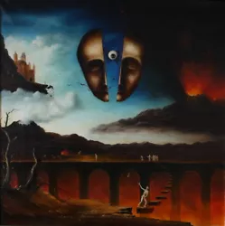 Buy Surrealism Oil Painting Framed 90 X 90 Cm Picture  The Sixth Sense  A. Shcheglov. • 7,636.50£