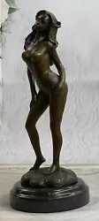 Buy Erotic Nude Decor Naked Girl Original Signed Bronze Handmade Sculpture Artwork • 108.56£