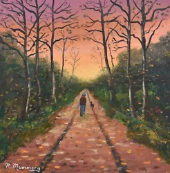 Buy Charming Reg Mummery Original Oil Painting Out Walking The Dog • 139£