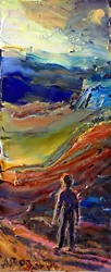 Buy SUN THROUGH THE CLOUDS Original OIL Painting Arthur Robins Figurative EXPRESSION • 99.22£