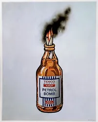 Buy Banksy (1974) - Tesco Value Petrol Bomb Poster 2011 - Limited Edition Of 2000 • 2,250£