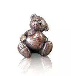 Buy Butler & Peach Solid Hot Cast Bronze - Teddy Bear With Love Heart 2094 • 38£