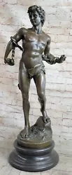 Buy 26  Bronze Marble Statue Erotic Male Nude Jason David Sculpture Modern Artwork • 442.20£