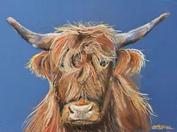 Buy Soft Pastel Highland Cow Art • 45£