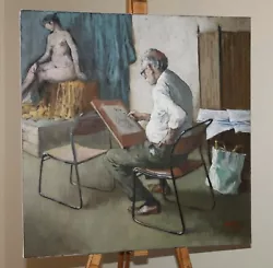 Buy ARTHUR KEENE (1930-2013) Oil Painting Self Portrait Painting A Nude Life Study • 295£