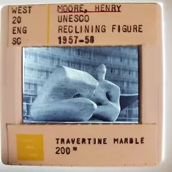 Buy Henry Moore UNESCO Reclining Figure 1957-58 Sculpture 35mm Glass Slide • 18.90£