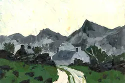 Buy Daniel Nichols After Kyffin Williams - Contemporary Oil, Craggy Welsh Cottages • 160£