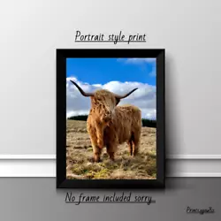Buy Highland Cow A4 Print Picture Poster Wall Art Home Decor Unframed Gift New  • 3.99£