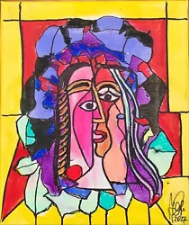 Buy DALI/GRAFE/acrylic/canvas 25x30 Cm  Tribute To Pablo Picasso  2022 • 27.03£