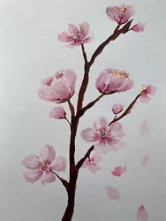 Buy Cherry Blossoms 80 Original Hand Painted | Watercolour Painting | Botanical | A5 • 35£