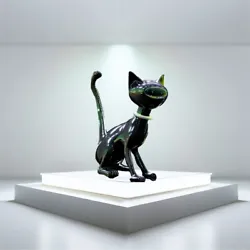 Buy Cat Sculpture Signed • 947.23£