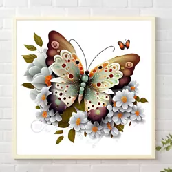 Buy Paint By Numbers Kit DIY Butterfly Oil Art Picture Craft Home Wall Decor(H1426) • 5.30£