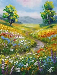 Buy Tranquill Summer Day, Original Oil Painting Signed Ukraine Artist Landscape • 25.03£