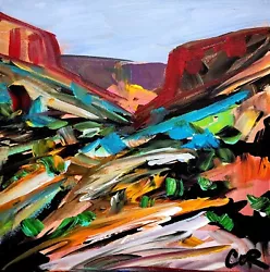 Buy Corbellic Expressionism 12x12 Desert Landscape Art Fantasy Portrait Painting • 0.77£