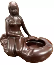 Buy Vintage Ashtray Nude Lady Pottery Sculpture Statue Little Mermaid Eriksen Style • 469.61£