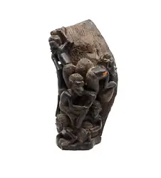 Buy Vintage African Tribal Art Makonde Tribe Ujamaa Tree Of Life Wooden Sculpture • 85£