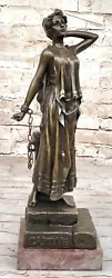 Buy Villanis Captive Woman Hot Cast Bronze Sculpture Collectible Artwork For Home • 159.28£