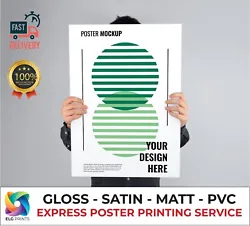 Buy FAST POSTER PRINTING Gloss Satin Matt PVC A0 A1 A2 A3 Personalised Photo Print • 23.50£