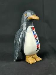 Buy Black Marble Hand Carved Large Penguin With White Belly • 15£