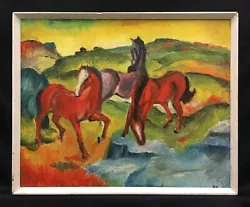 Buy Mid 20th Century (1967) English School Oil On Board Equine Painting. Signed. • 25£