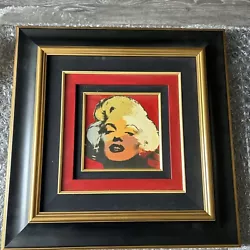 Buy Steve Kaufman Signed Original Oil Paint/screen Print  On Canvas  Marilyn Monroe • 1,250£